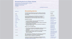 Desktop Screenshot of ghostwriting-service.de